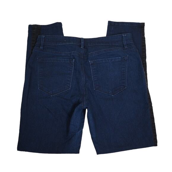 LOFT Womens 29 Curvy Skinny Black Side Stripe Jean - Picture 5 of 10